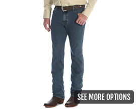 Wrangler® Men's Premium Performance Cowboy Cut Advanced Comfort Wicking Slim-Fit Jeans - VS Wash