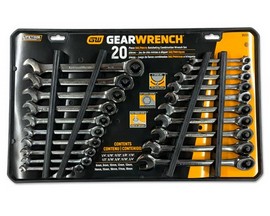 GearWrench® 20-Piece SAE & Metric Ratcheting Wrench Set