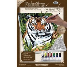 Royal & Langnickel® Painting by Numbers Artist Canvas Set - Tiger in Hiding
