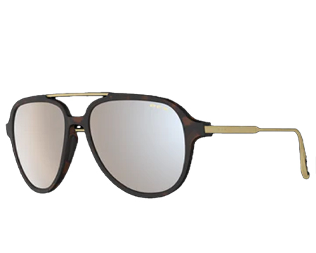 Bex® Kabb Tortoise Brown and Silver Sunglasses