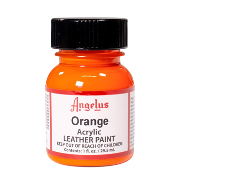 Angelus® Orange Acrylic Leather Paint