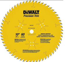 DeWalt Circular Saw Blade 10" 60T
