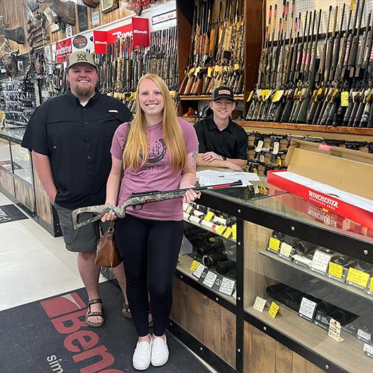 Leslie won this Ruger 22 Rimfire