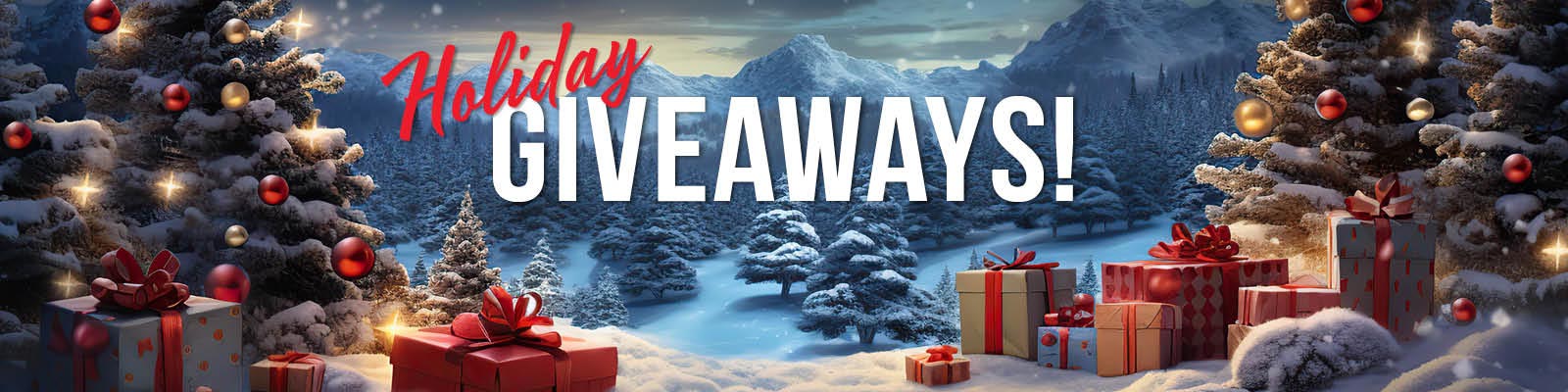Enter to win one of our holiday giveaways below!