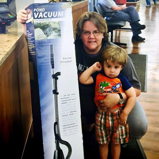Pond Vacuum Winner Terri!