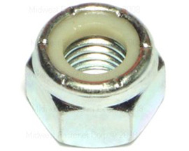 Midwest Fastener® Zinc-Plated Course-Thread Nylon Insert Lock Nuts  - SAE