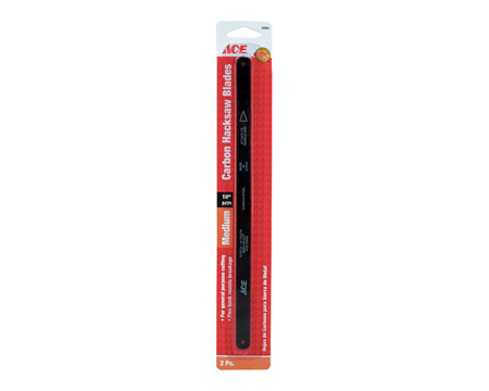 Ace Carbon Steel Medium Hacksaw Blade - 2 pack