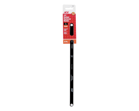 Ace Carbon Steel 12 in. Medium Hacksaw Blade - 2 pack