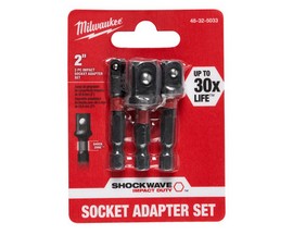 Milwaukee® Shockwave Socket Adapter - 3 pack