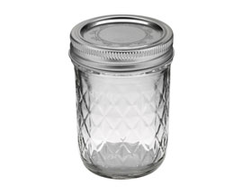 Smiths Mason Jars Set of 4 Spill Proof Glass Jars 8oz or 235ml