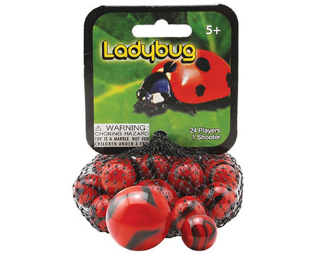 Play Visions® 25-piece Marbles Set - Lady Bug