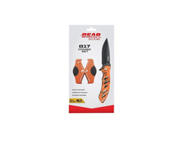 Bear Edge® 817 Knife/Sharpener Combo - Orange