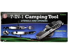 Sona Enterprises® 7-in-1 Stainless Steel Camping Tool