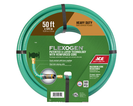 Ace® Flexogen 5/8" Heavy-Duty Vinyl Garden Hose - 50 ft.