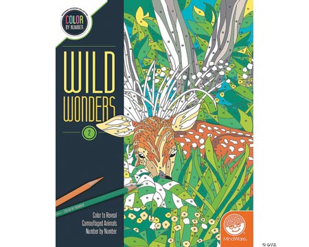 Peaceable Kingdom® Wild Wonders Color by Number: Book 2