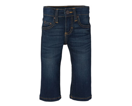 Wrangler® Baby Boy's Adjustable Waist Western Jeans - Dark Blue