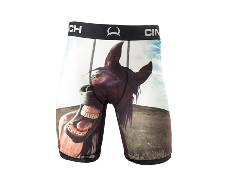 Cinch® Men's Horse Print 9-inch Boxer Briefs