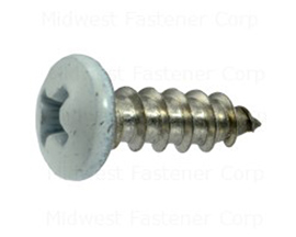 Midwest Fastener® White Stainless Shutter Screws