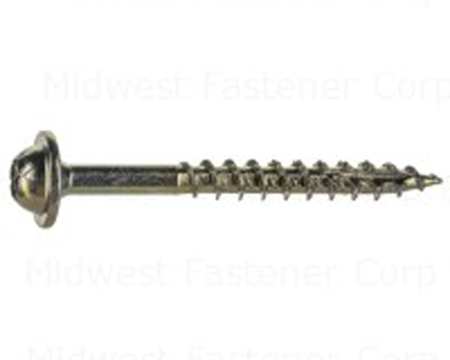 Midwest Fastener® Saber Drive Yellow Zinc T20 Cabinet Screws - 5 lb. Box