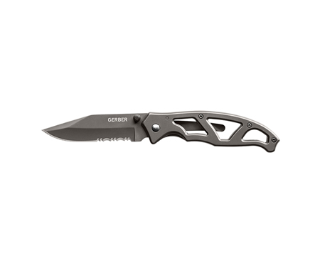 Gerber Knives® Paraframe I - TI-Grey, Serrated Knife
