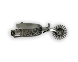 Jeremiah Watt Spurs - Visalia Shank 2-1/2-inch 21 Point Rowels