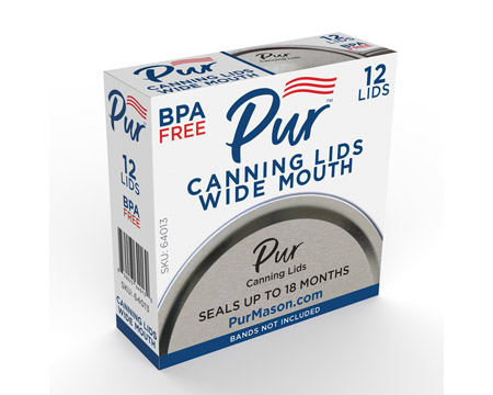 Pur® Wide Mouth Canning Lids - Box of 12