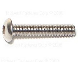 Midwest Fastener® Stainless Steel Coarse Button Socket Cap Screw - No. 6 - 10