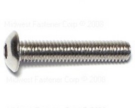 Midwest Fastener® Stainless Steel Fine Button Socket Cap Screw - 10-32