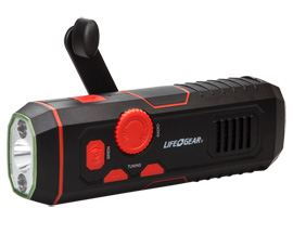 Life Gear® Stormproof Crank Radio and Light