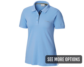 Columbia® Women's Cascade Range Solid Polo Short Sleeve Shirt