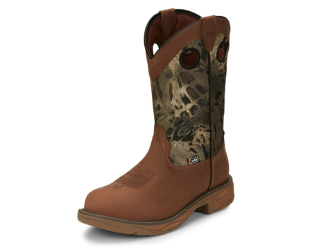 Justin® Men's Barley Woodland Stampede Rush Waterproof Western Boots