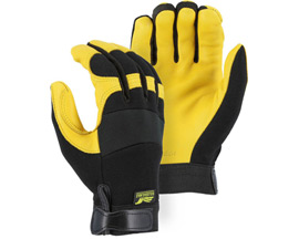 Golden Eagle Deerskin Palm Mechanics Gloves