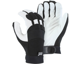 White Eagle Goatskin Palm Mechanics Gloves