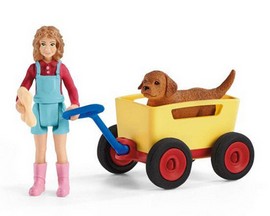 Schleich® Puppy Wagon Ride
