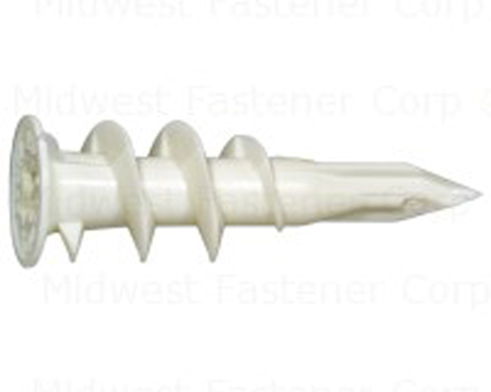 Midwest Fastener® E-Z® Plastic Drywall Anchor - No. 8