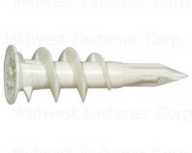 Midwest Fastener® E-Z® Plastic Drywall Anchor - No. 8