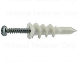 Midwest Fastener® E-Z® Plastic Anchor Kit - No. 6