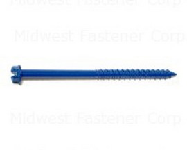 Midwest Fastener® Blue Ruspert Hex Masonry Screw