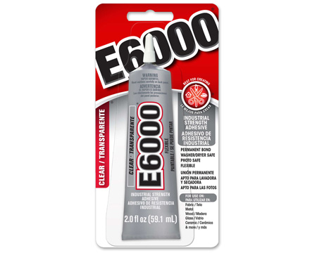 E6000® Industrial Strength Flexible Clear Adhesive - 2 oz.