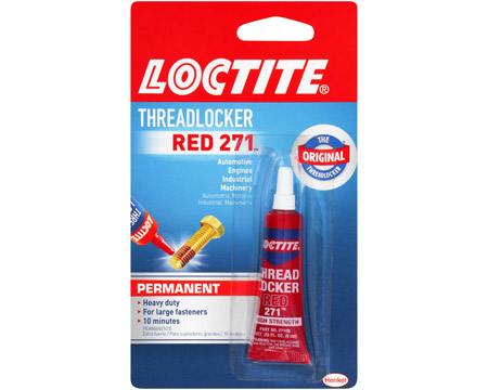 Loctite® Permanent Threadlocker Red 271 Fastener Adhesive - 0.2 oz.