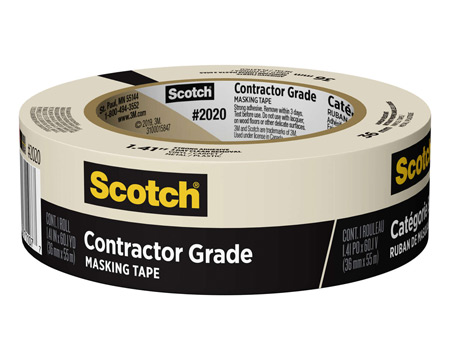 Scotch® Contractor Grade 1.41 in. W X 60.1 yd L Beige Medium Strength Masking Tape 1 pk