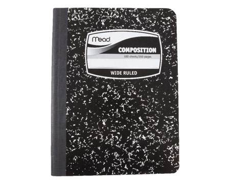 Mead® 7-1/2 in. W X 9-3/4 in. L Wide Ruled Stitched Composition Book
