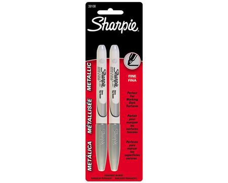 Sharpie® Metallic Silver Fine Tip Permanent Marker 2 pk