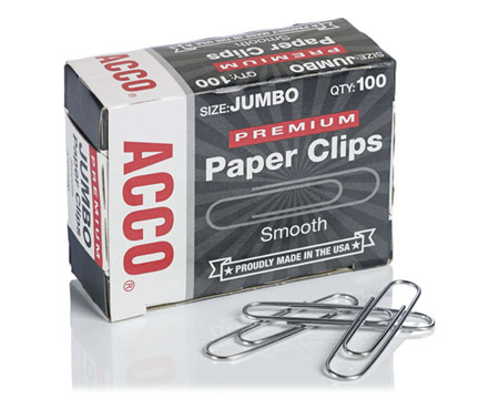 ACCO® Jumbo Paper Clips 100 pk