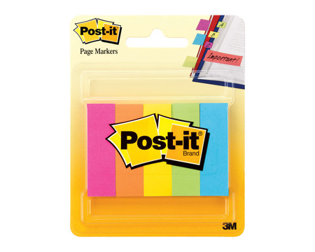 Post-it® Assorted Sticky Page Marker Pads - 5 pack