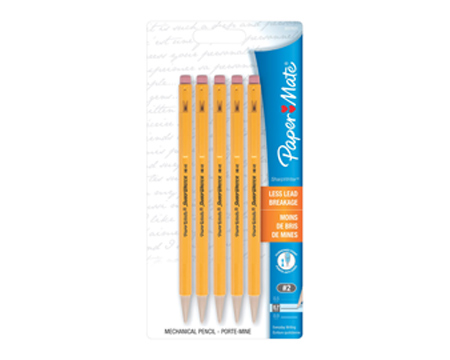 Paper Mate® SharpWriter 0.7mm No. 2 Yellow Mechanical Pencils - 5 pack