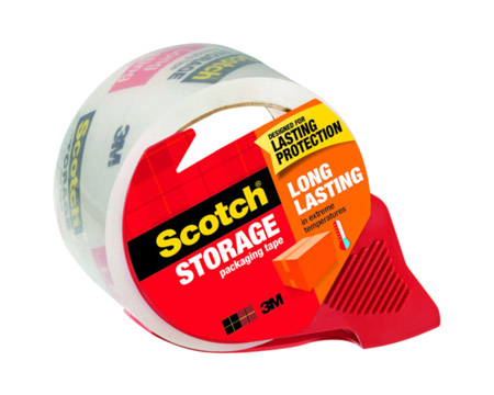 Scotch® Storage Clear Packaging Tape with Dispenser - 1.88 in. x 38.2 yd.