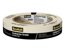 Scotch® Contractor Grade .94 in. W X 60.1 yd L Beige Medium Strength Masking Tape 1 pk