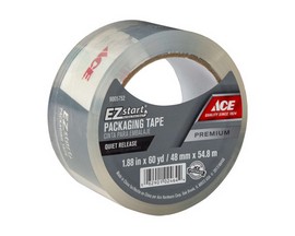 Ace® 1.88 in. x 60 yd. EZ Start™ Packaging Tape Roll - Quiet Release Clear