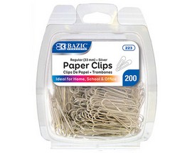 Bazic® No. 1 Paper Clips - 200 pack